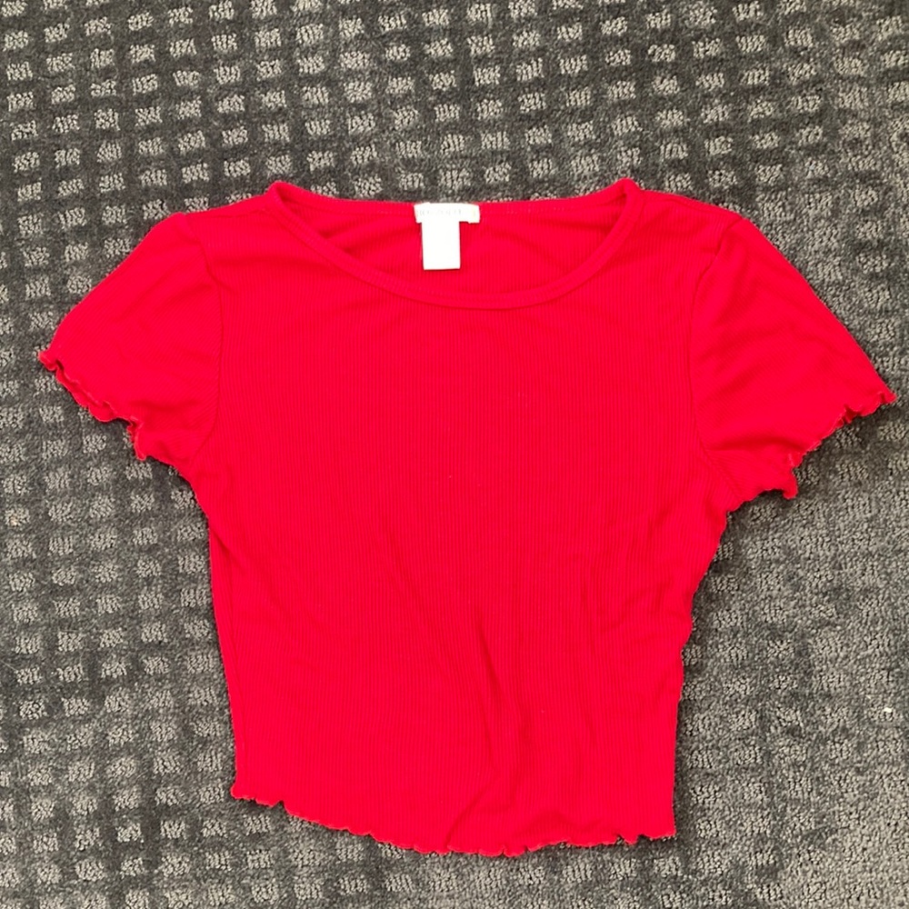 Red Crop Top